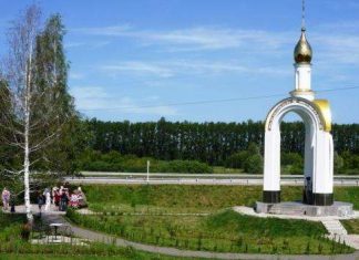 Каплиця на місці загибелі Михайла Євдокимова