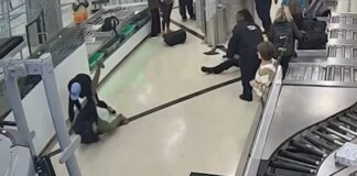 Ex jugador de béisbol somete a infractor de seguridad del aeropuerto en Atlanta