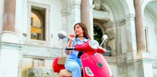 Vespa membersihkan udara Roma